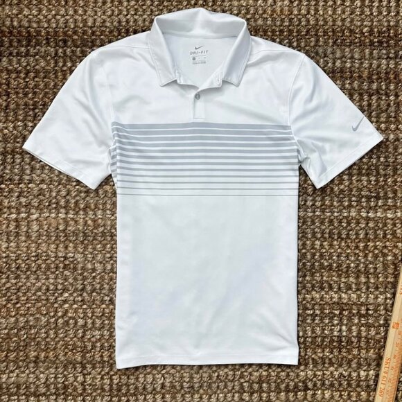 Nike Performance Dri-Fit White Polo Shirt (Small) - Picture 3 of 7